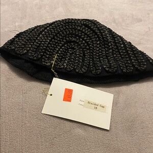 Black Braided Caps
